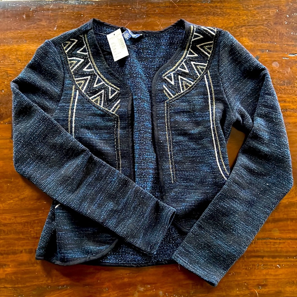 American Eagle Geometric Pattern Cardigan NWT